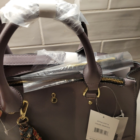 London Fog Gray Purse, Handbag, nwt - Picture 5 of 8